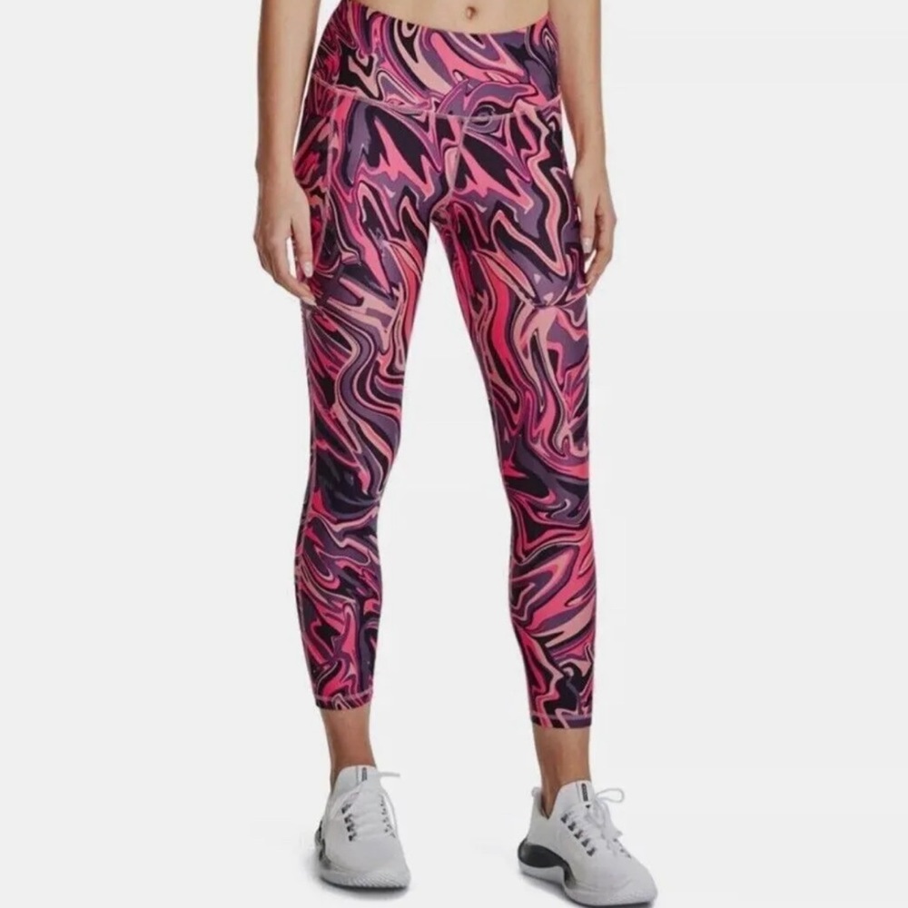 Under Armour  Compression Ankle Legging  Wmn No-Slip Waistband  lMulti NWT